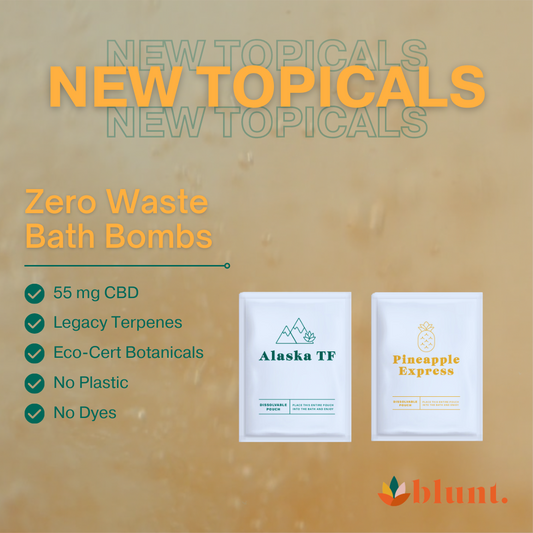 Introducing Blunt Botanicals' Zero-Waste Bath Bombs: Alaskan TF & Pineapple Express
