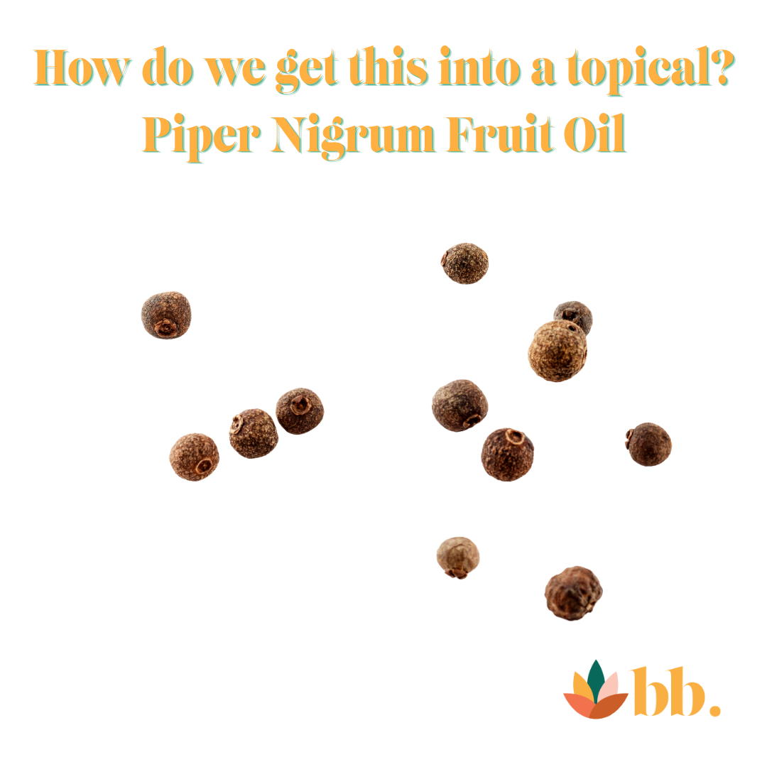 What Is Piper Nigrum Fruit Oil? The Plant Science Behind Black Pepper in Topicals