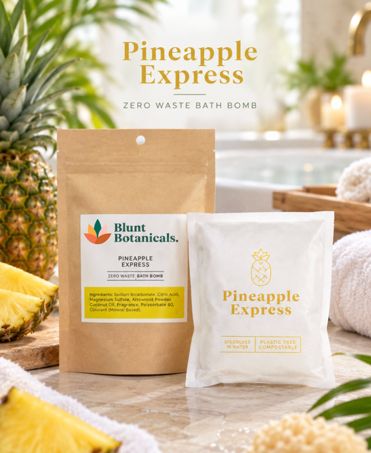 Pineapple Express Zero Waste Bath Bomb